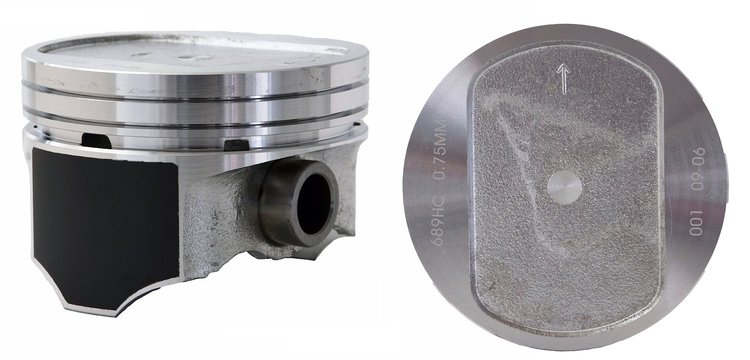P5027(8)030 Dish Top Piston for 1993-2003 Dodge 5.9L [+0.030 in. Oversize]