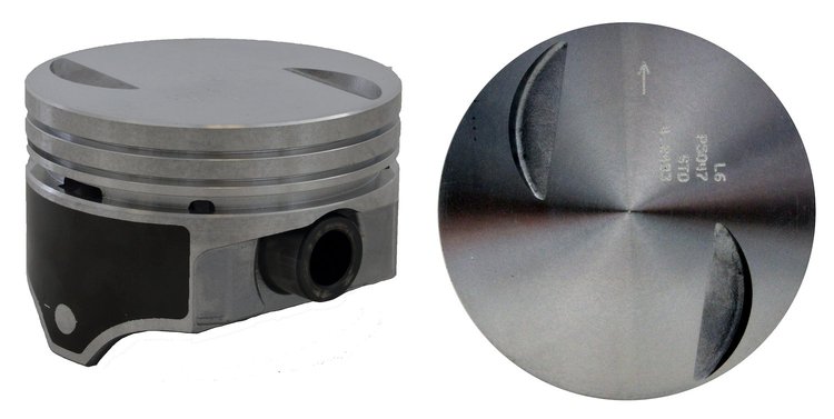 P5047(8)STD Coated Hypereutectic Flat Top Piston for 1970-1983 Chevrolet 7.4L [Standard Size]