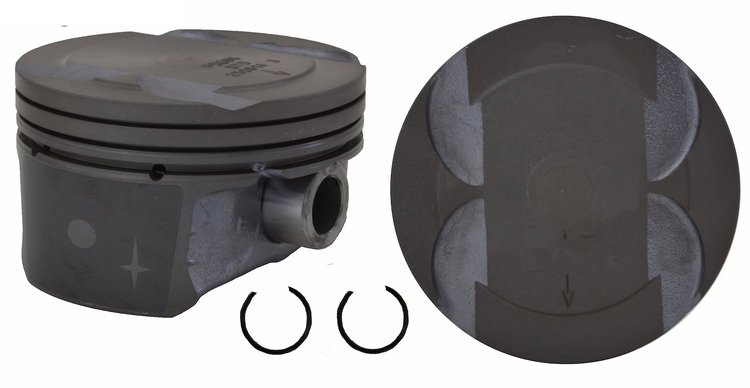 P5086(6)STD Coated Hypereutectic Piston for 2007-2012 Ford, Lincoln, Mercury, Mazda 3.5L [Standard Size]