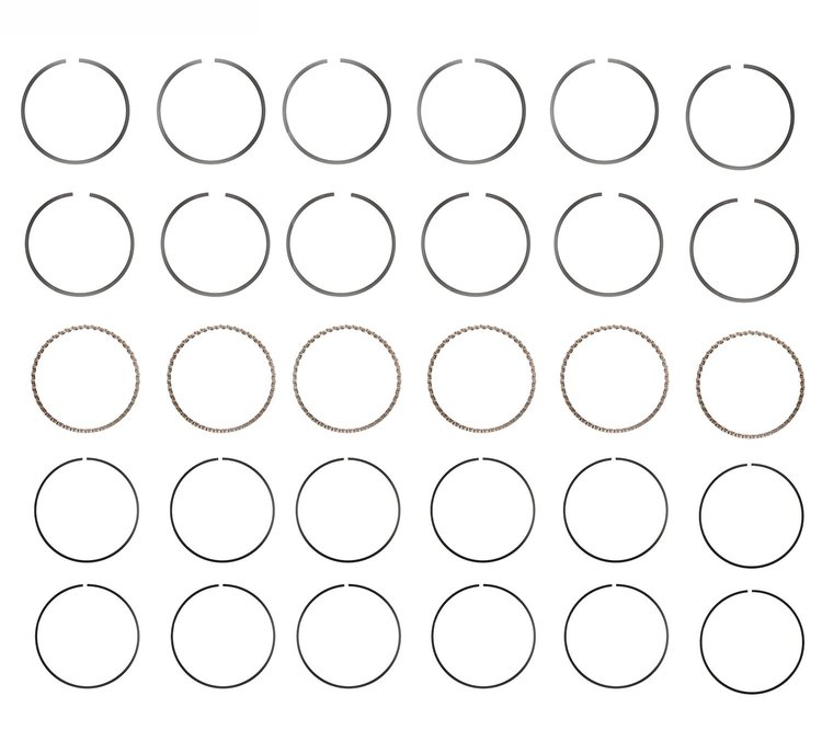 R37556-STD Piston Ring Set for 1964-1990 Jeep, Buick, Oldsmobile, Pontiac 3.3L, 3.5L, 3.7L, 3.8L [Standard Size]