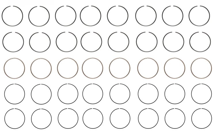 R37558-STD Piston Ring Set for 1955-1957 Chevrolet 4.3L [Standard Size]