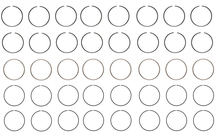 R39158-060 Piston Ring Set for 1959-2001 Chrysler, Dodge 5.2L [+0.060 in. Oversize]