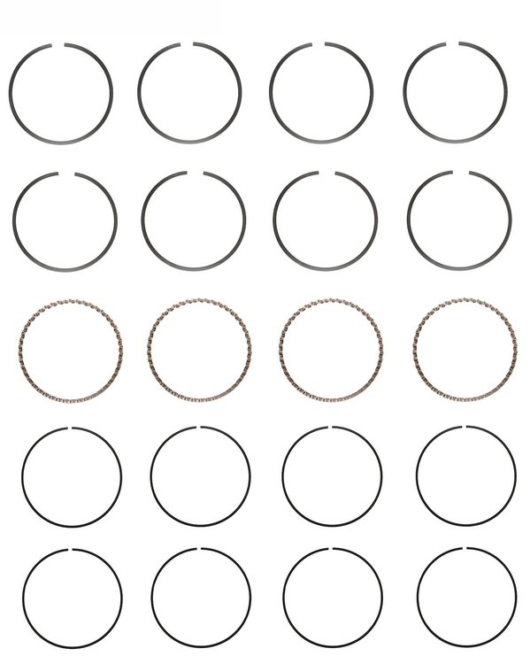 R40054-STD Piston Ring Set for 1978-1992 Chevrolet 2.5L [Standard Size]