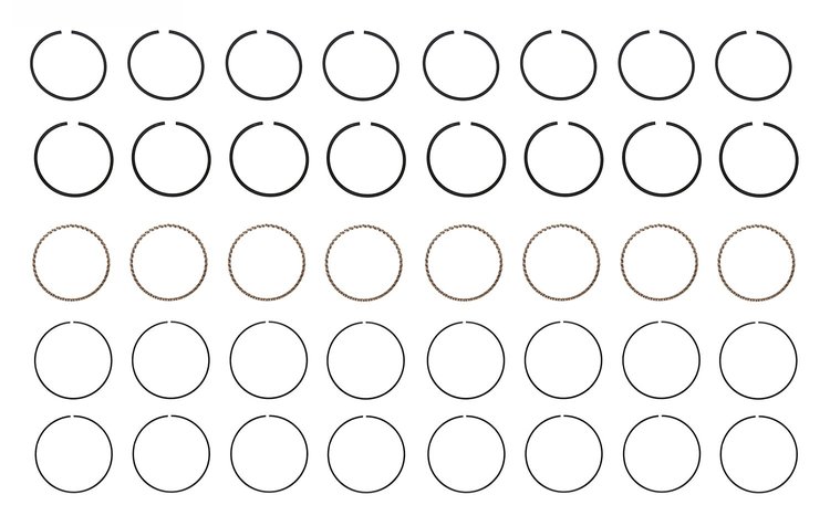 R40638-030 Piston Ring Set for 1959-1966 Pontiac 6.4L [+0.030 in. Oversize]