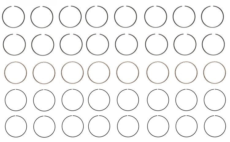 R40658-STD Piston Ring Set for 1968-1980 Buick, Cadillac, Oldsmobile 5.7L [Standard Size]