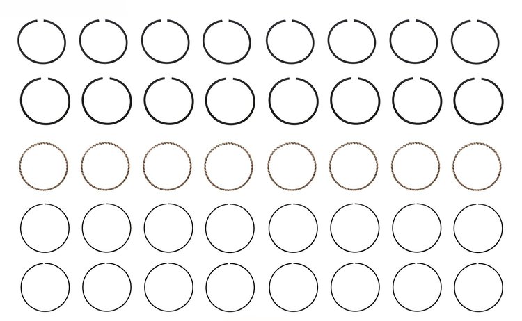 R40958-030 Piston Ring Set for 1965-1969 Chevrolet 6.5L [+0.030 in. Oversize]