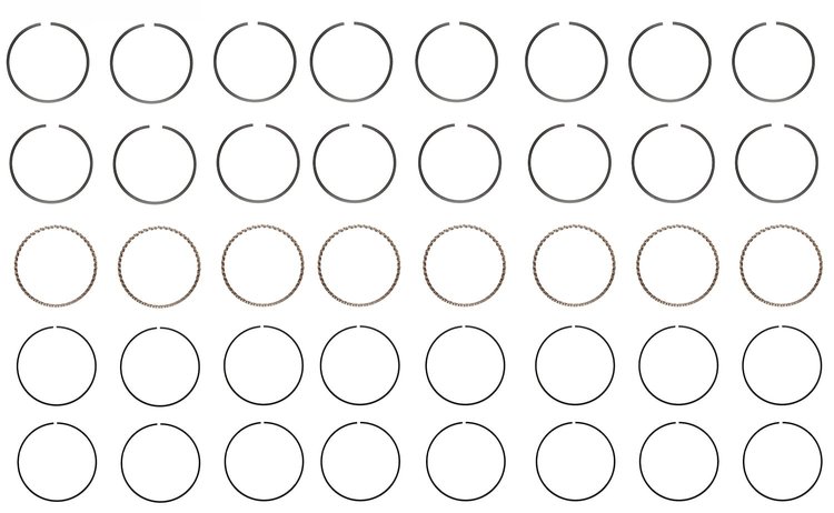 R43058-STD Piston Ring Set for 1968-1976 Cadillac 7.7L, 8.2L [Standard Size]