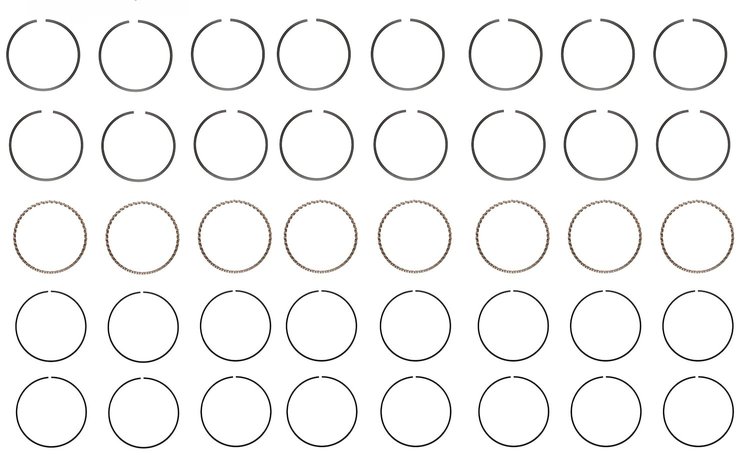 R43128-030 Piston Ring Set for 1961-1965 Chevrolet 6.7L [+0.030 in. Oversize]