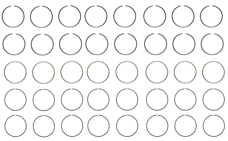 R43258-040 Piston Ring Set for 1966-1978 Chrysler, Dodge 7.2L [+0.040 in. Oversize]