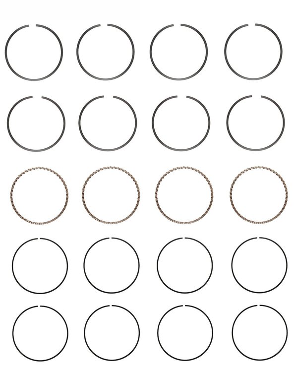 R82134-STD Piston Ring Set for 1987-1996 Ford, Mercury 1.9L [Standard Size]