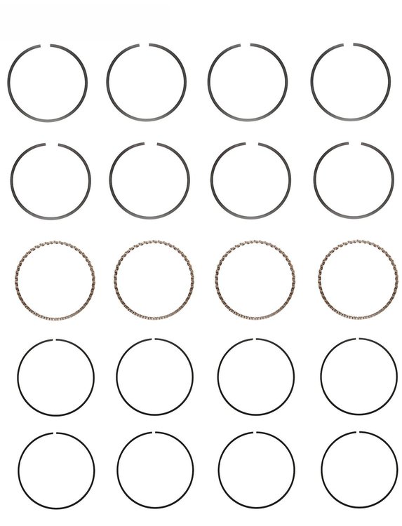 R89354-.75 Piston Ring Set for 1983-1988 Ford 2.0L [0.75 mm Undersize]