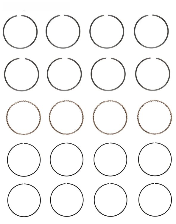 R96024-STD Piston Ring Set for 1974-1984 Ford, Mercury 2.3L [Standard Size]