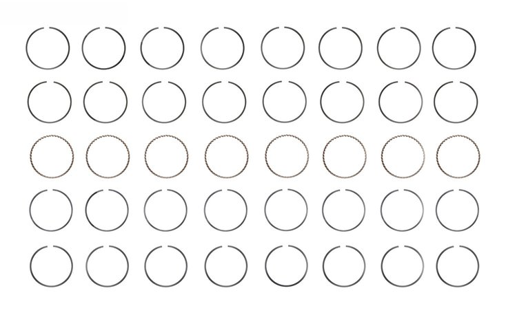 S10248-STD Piston Ring Set for 2005-2017 Chevrolet 6.0L [Standard Size]