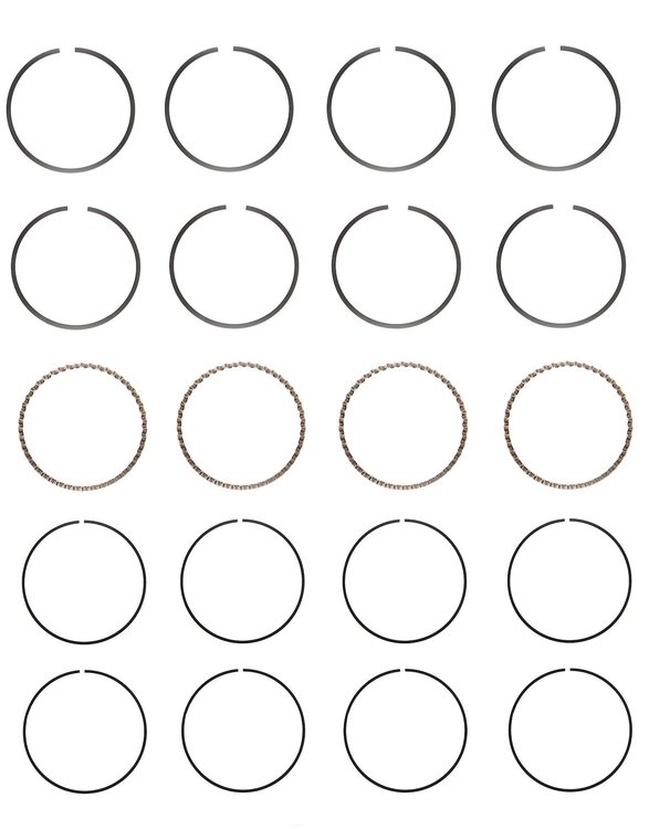 S34454-STD Piston Ring Set for 2012-2017 Ford, Lincoln 2.0L [Standard Size]