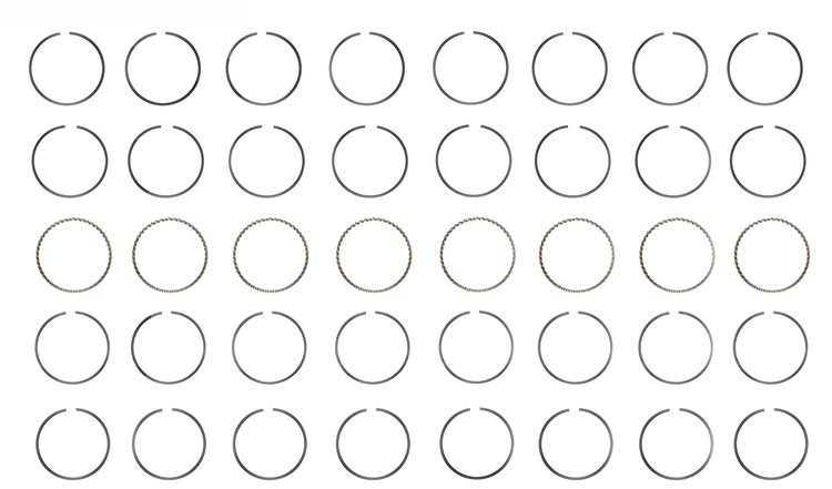 S38918-STD Piston Ring Set for 1998-2003 Chevrolet 5.7L [Standard Size]
