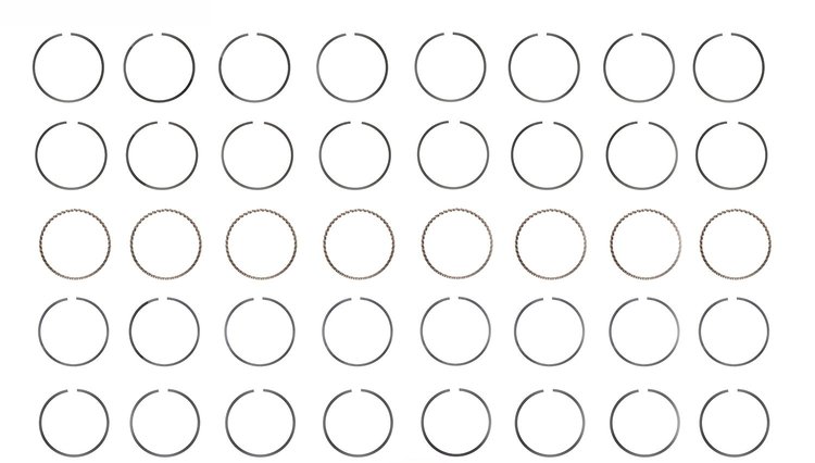 S39128-STD Piston Ring Set for 2003-2008 Chrysler, Dodge 5.7L [Standard Size]