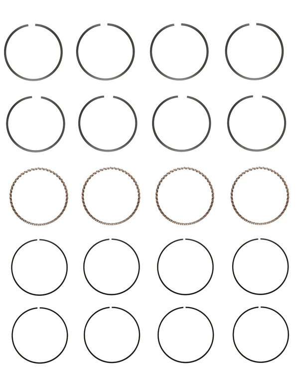 S82024-STD Piston Ring Set for 2000-2011 Pontiac, Toyota, Lotus 1.8L [Standard Size]