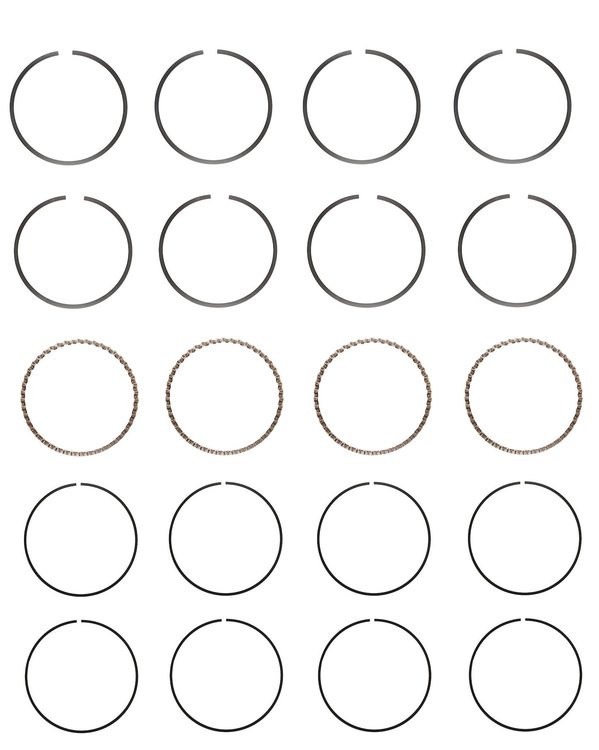 S82124-STD Piston Ring Set for 1996-2012 Kia, Hyundai 1.8L, 2.0L [Standard Size]