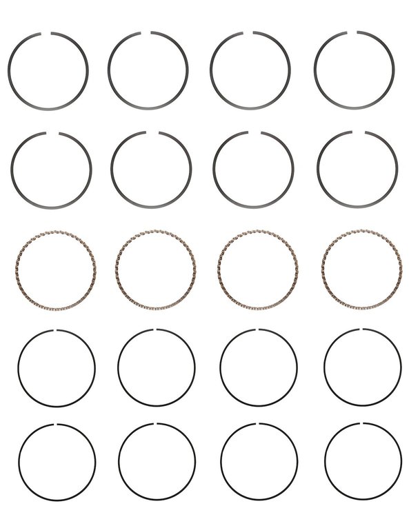 S82514-STD Piston Ring Set for 1993-2009 Audi, Volkswagen 2.0L [Standard Size]