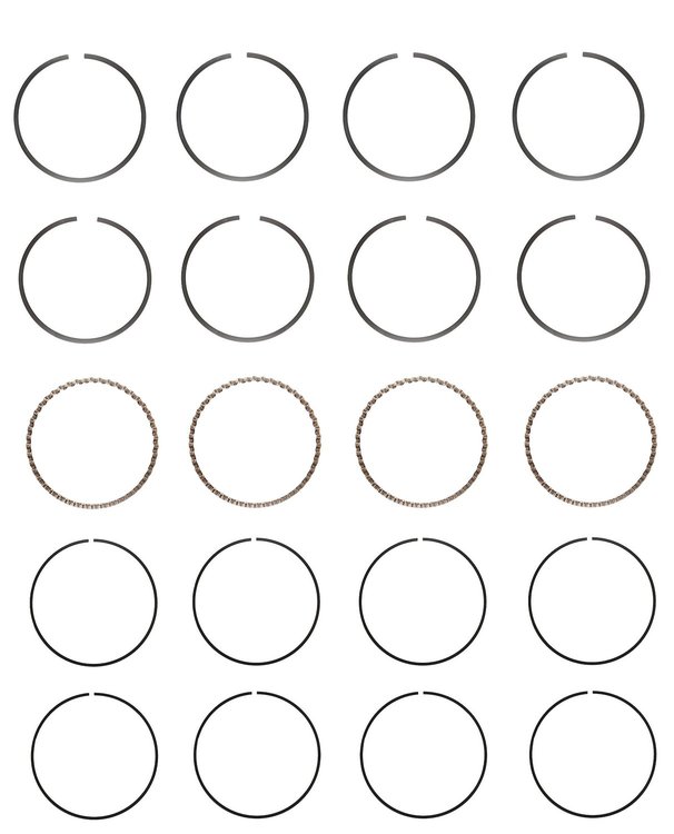 S83114-STD Piston Ring Set for 1993-2005 Ford, Mazda 1.8L, 2.0L [Standard Size]