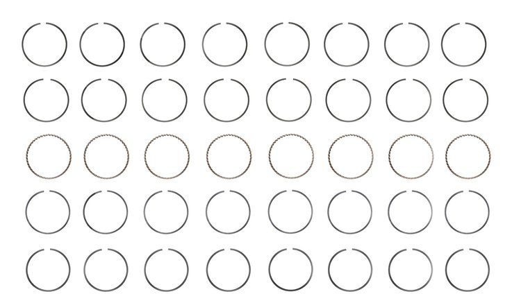 S86418-STD Piston Ring Set for 2000-2006 Ford, Lincoln 3.9L [Standard Size]