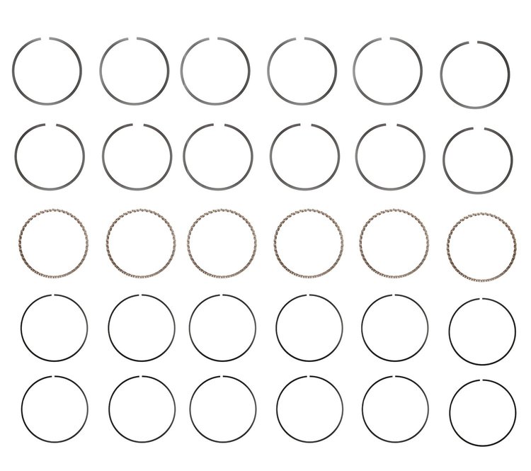 S86636-.50 Piston Ring Set for 1997-2007 Acura, Honda 3.0L [0.50 mm Undersize]