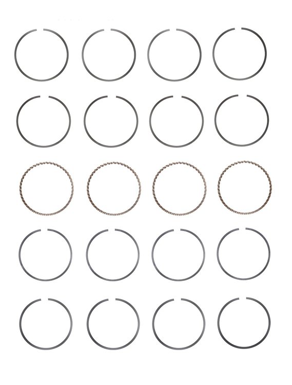 S88544-STD Piston Ring Set for 2006-2015 Pontiac, Lexus, Toyota, Scion 2.4L [Standard Size]