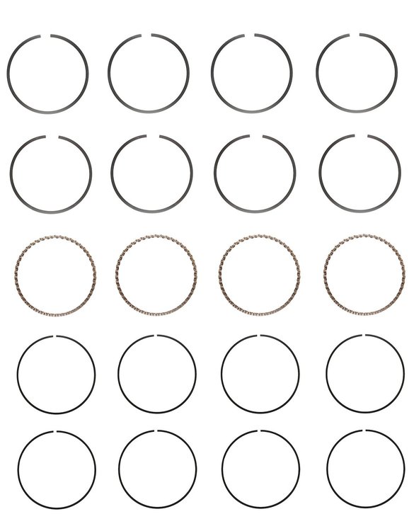 S89194-STD Piston Ring Set for 2009-2020 Ford, Lincoln, Mercury, Mazda 2.5L [Standard Size]
