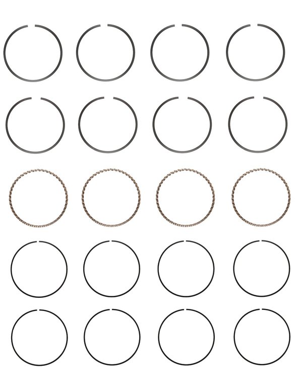 S89284-STD Piston Ring Set for 1998-2014 Suzuki, Nissan 2.4L, 2.5L [Standard Size]