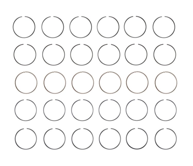 S89486-STD Piston Ring Set for 2000-2012 Ford, Lincoln, Mercury, Mazda 3.0L [Standard Size]