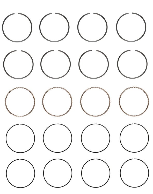S90124-.75 Piston Ring Set for 1999-2002 Chevrolet 2.4L [0.75 mm Undersize]
