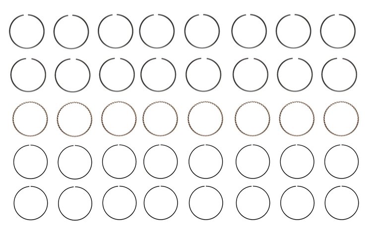 S90238-STD Piston Ring Set for 1998-2004 Ford, Lincoln, Mercury 4.6L [Standard Size]