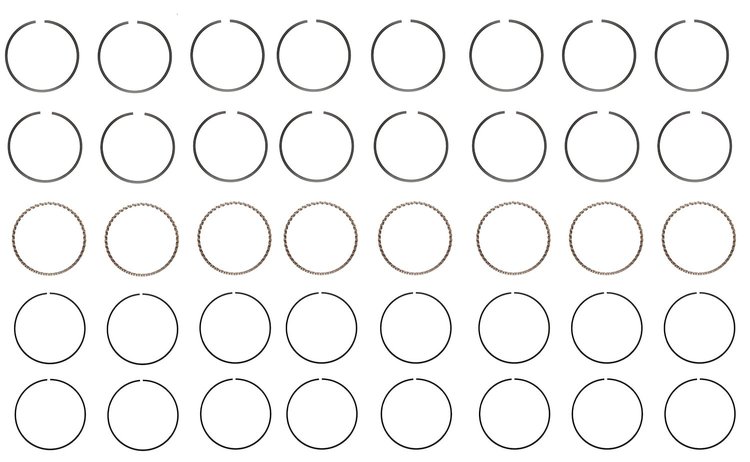 S93128-STD Piston Ring Set for 1996-1999 Cadillac 4.6L [Standard Size]