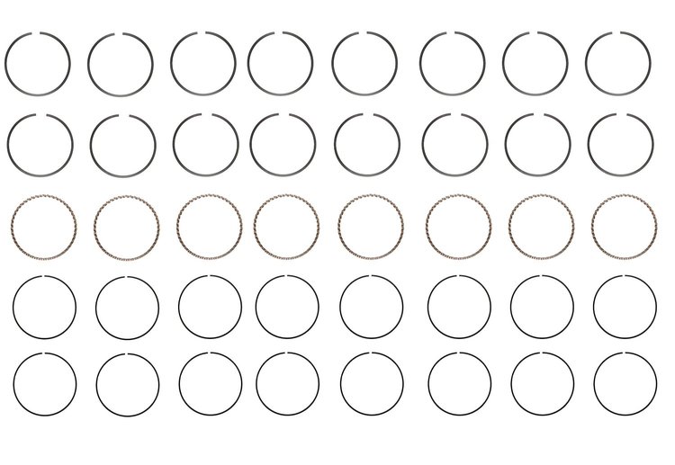 S93158-STD Piston Ring Set for 2008-2010 Dodge 4.7L [Standard Size]