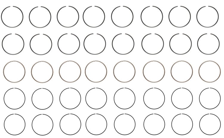 S94112-STD Piston Ring Set for 2004-2015 Chevrolet 3.5L, 3.6L [Standard Size]