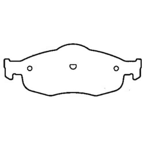 Z16 Evolution Ceramic Clean Ride Scorched Brake Pads w/Wear Sensor