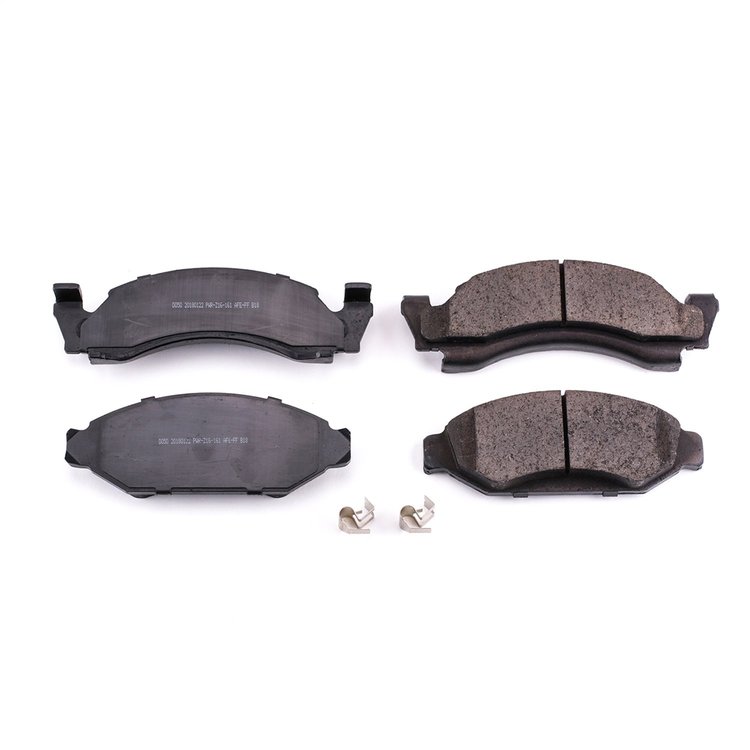 Front Low-Dust Ceramic Brake Pads with Mounting Hardware