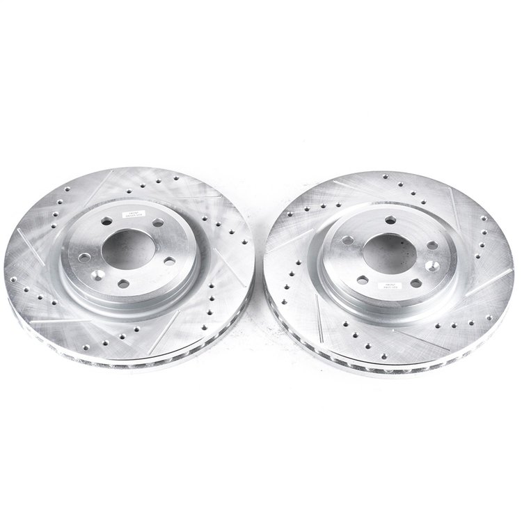 Cross-Drilled and Slotted Brake Rotors Front