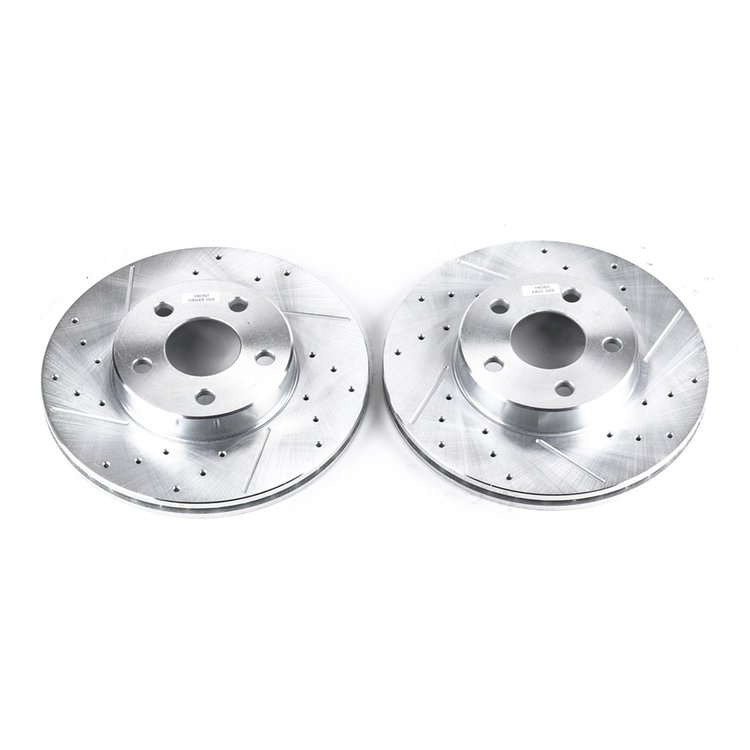 Power Stop Drilled And Slotted Brake Rotor