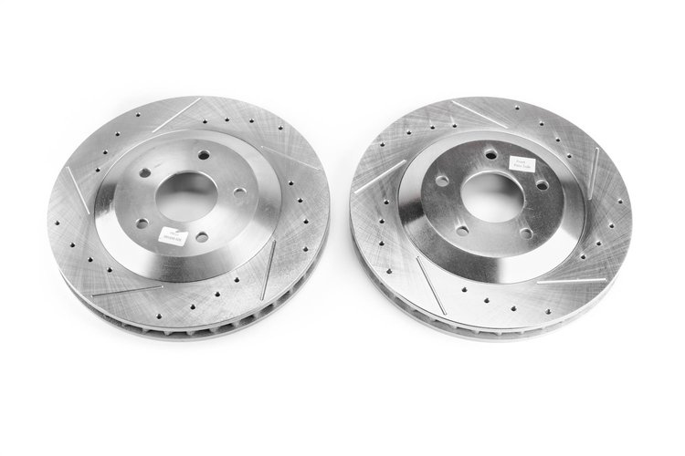 Power Stop Drilled and Slotted Brake Rotors