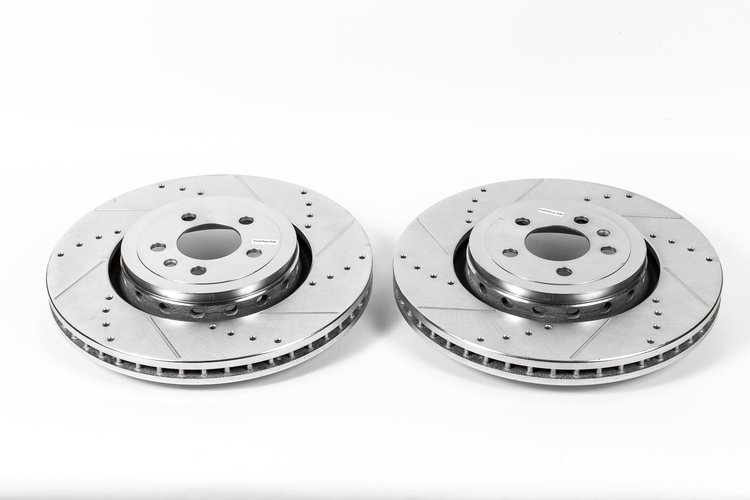 Cross Drilled And Slotted Brake Rotor Front