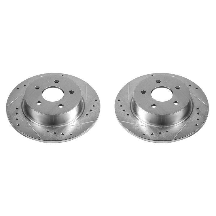 DRILLED&SLOTTED RTR PAIR Rear 2016-13 FORD C-Max/2016-13 FORD Escape/2016-14 FORD Transit Connect/
