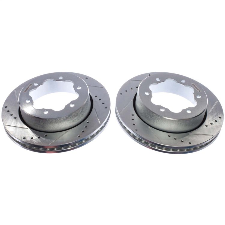 AR85216XPR Rear Drilled & Slotted Brake Rotor Pair, Includes AR85216XL & AR85216XR