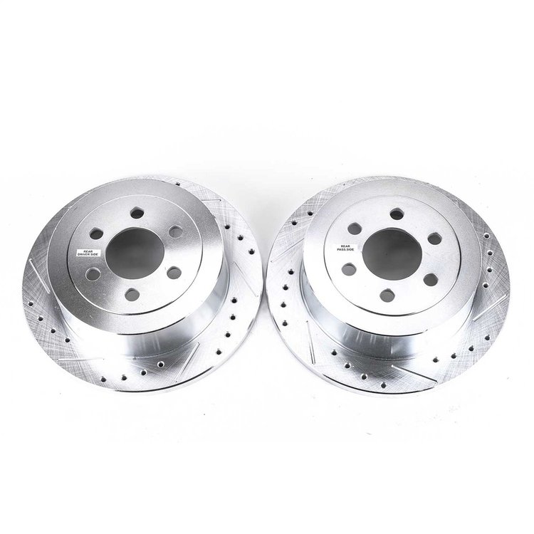 Power Stop Drilled And Slotted Brake Rotor