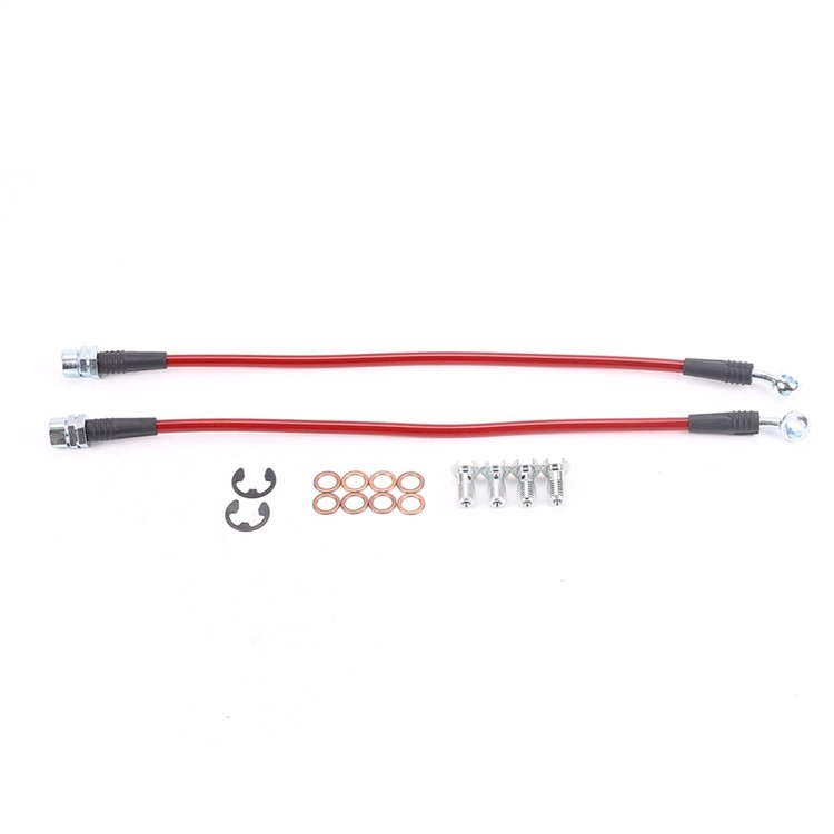 Braided Stainless Steel Hose Kit - 1999-2004 Ford Mustang - Front Set