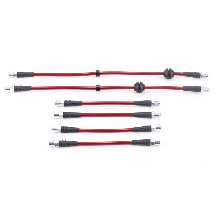 Braided Stainless Steel Hose Kit - 1983-1995 BMW 5-Seires - 1982-1987 6-Seires - 1987-1994 7-Seires - Front & Rear Set