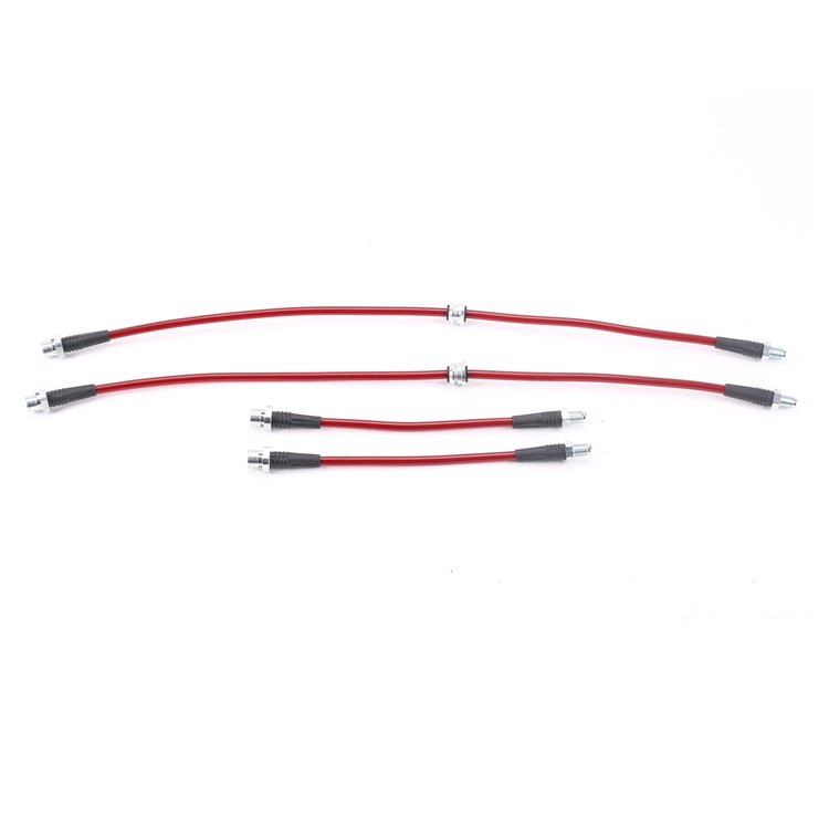 Braided Stainless Steel Hose Kit - 2001-2005 BMW 325xi/330xi - Front & Rear Set