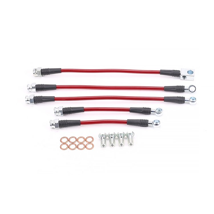 Braided Stainless Steel Hose Kit - 1993-1997 Chevrolet Camaro w/Rear Disc Brakes - Front & Rear Set