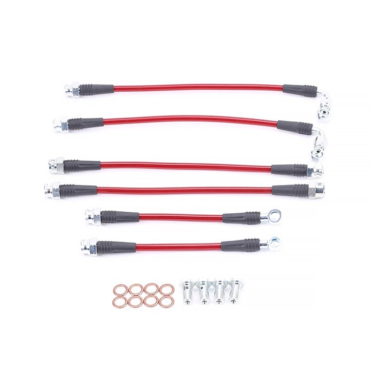 Braided Stainless Steel Hose Kit - 1998-2002 Chevrolet Camaro/Pontiac Firebird w/Traction Control - Front & Rear Set