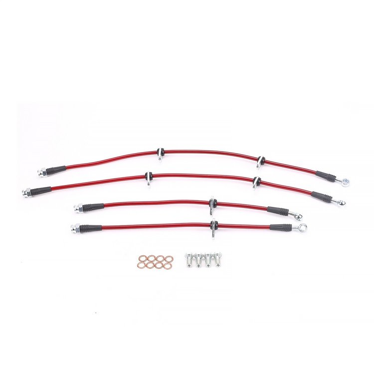 Braided Stainless Steel Hose Kit - 2000-2005 Honda S2000 - Front & Rear Set
